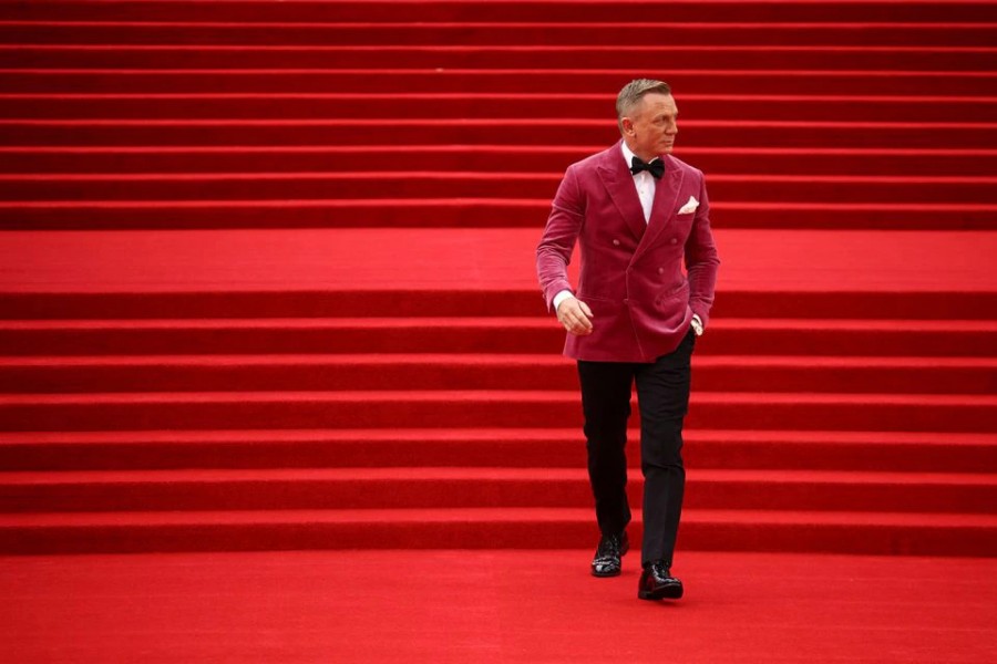 Cast member Daniel Craig arrives at the world premiere of the new James Bond film "No Time To Die" at the Royal Albert Hall in London, Britain on September 28, 2021 — Reuters photo