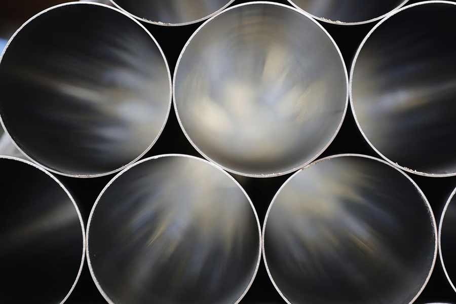 Stainless steel tubes are stored ready to be made into exhausts at the Eminox factory, during a post-Budget visit by Britain's Chancellor of the Exchequer Philip Hammond, in Gainsborough of Britain in 2018 –Reuters file photo