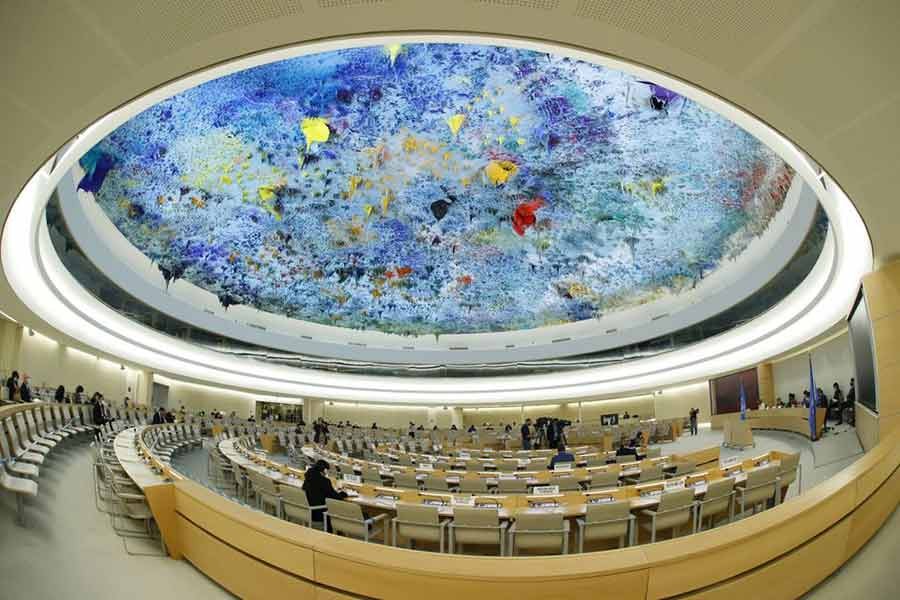 A general view during a session of the Human Rights Council at the United Nations in Geneva in Switzerland on September 13 this year –Reuters file photo