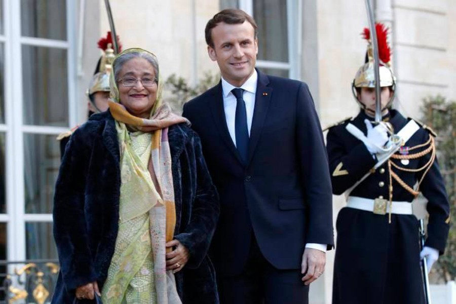 Macron writes to PM over French photographer’s exhibition in Dhaka