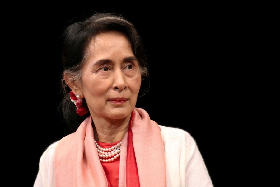 Aung San Suu Kyi is seen in this undated Reuters photo