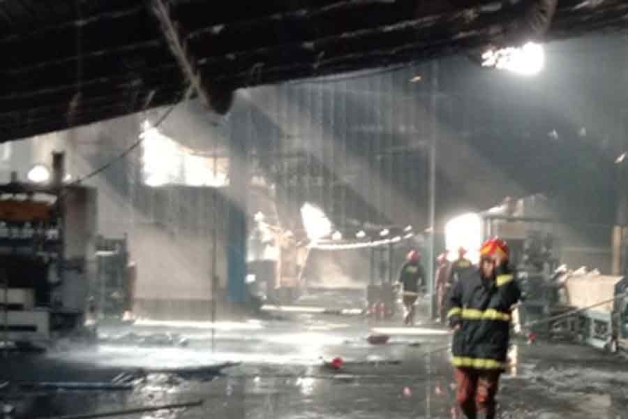 Bogura plastics factory fire kills five