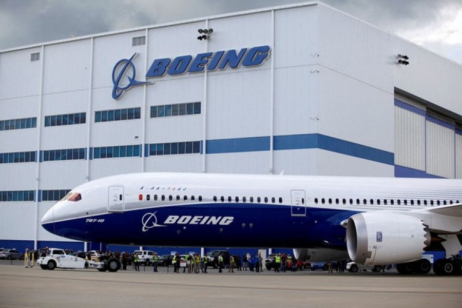 Boeing 787-10 Dreamliner taxis past the Final Assembly Building at Boeing South Carolina in North Charleston, South Carolina, United States, Mar 31, 2017. Reuters