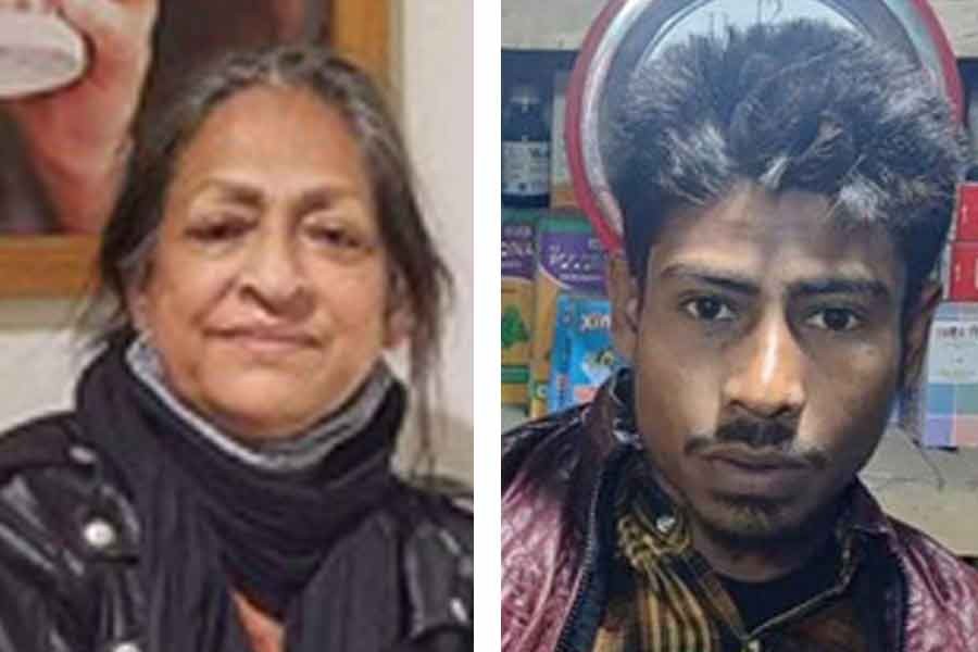 Professor Sayeda Khaleque and detained construction worker Anwarul Islam