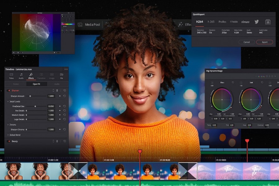 Da Vinci Resolve can be your go to video editing software