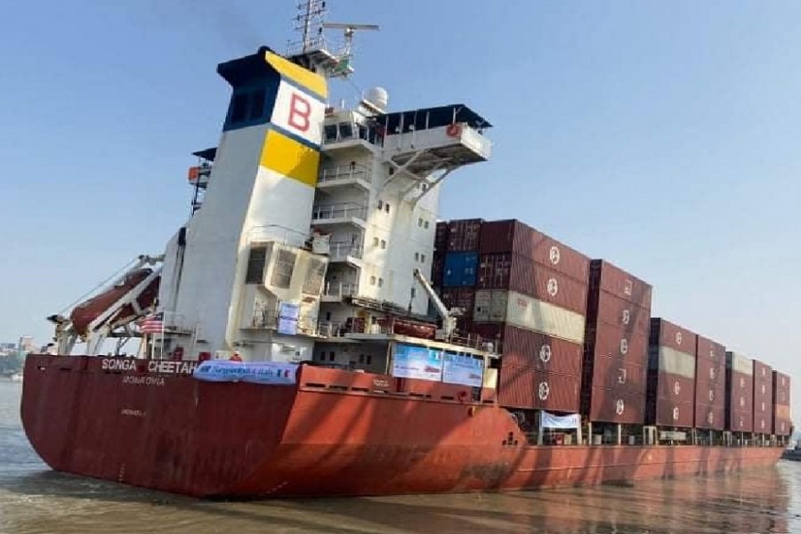 First ever RMG export container through sea leaves Chattogram port for Italy