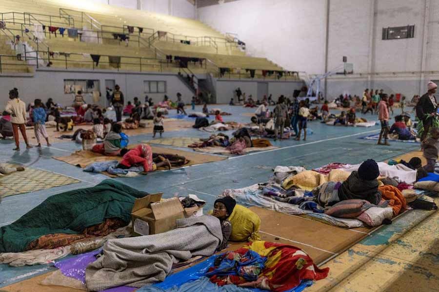 Locals at an evacuation centre in Fianarantsoa of Madagascar on February 6 this year –Reuters file photo