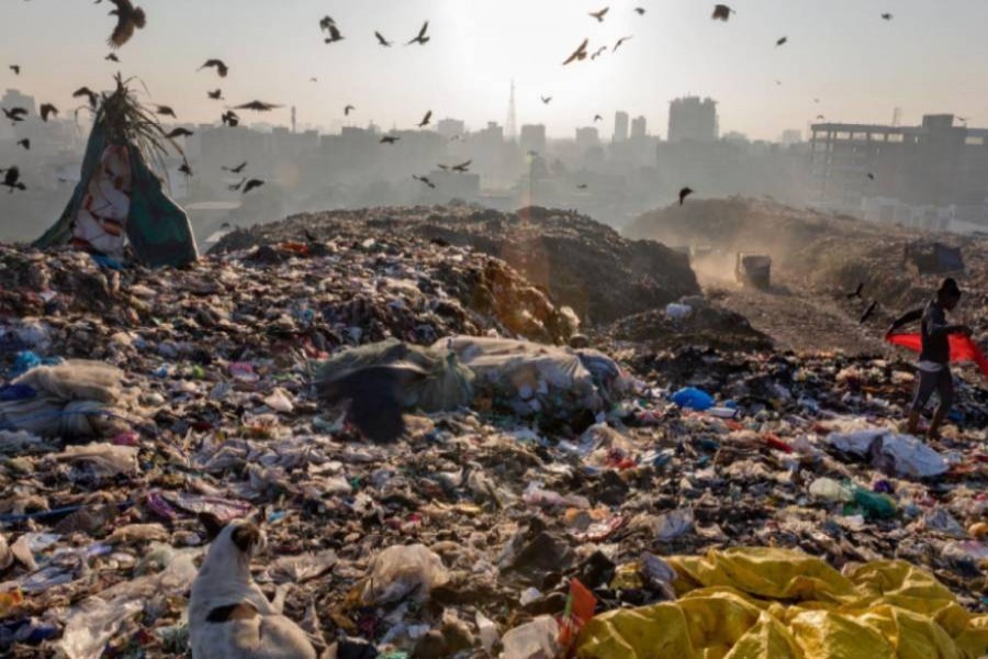 File photo of Aminbazar dumping station in Dhaka — Collected