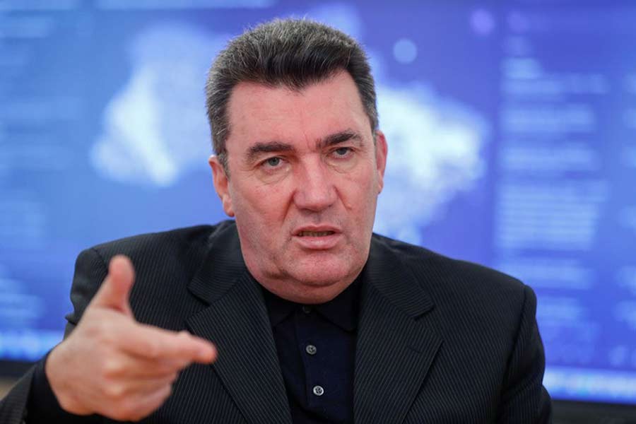 Oleksiy Danilov, Secretary of Ukraine's National Security and Defence Council, speaking during an interview in Kyiv of Ukraine on December 15 last year –Reuters file photo