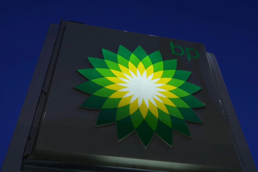 The BP logo is seen at a BP gas station in Manhattan, New York City, US on November 24, 2021 — Reuters/Files