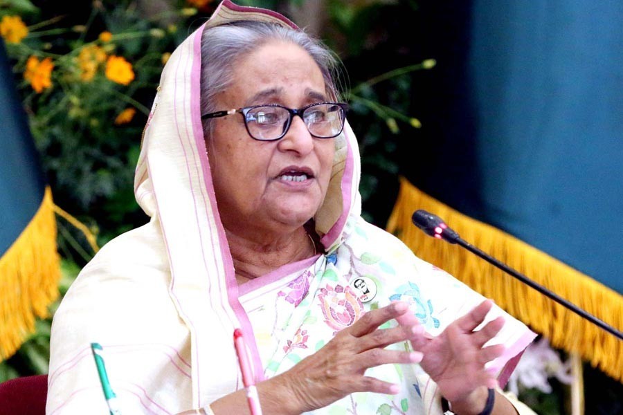 File photo of Prime Minister Sheikh Hasina