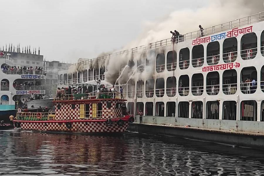 Sadarghat launch fire doused 