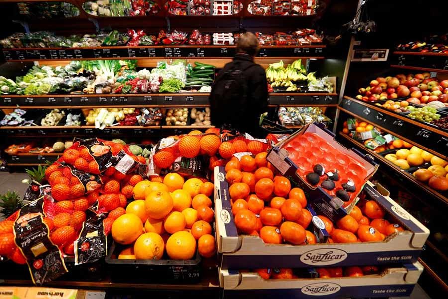 Full shelves with fruits in a supermarket in Berlin of Germany –Reuters file photo