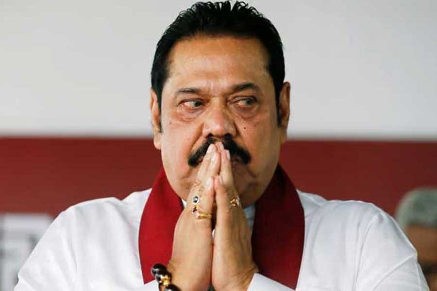 Sri Lanka’s Mahinda Rajapaksa evacuated to naval base for his safety