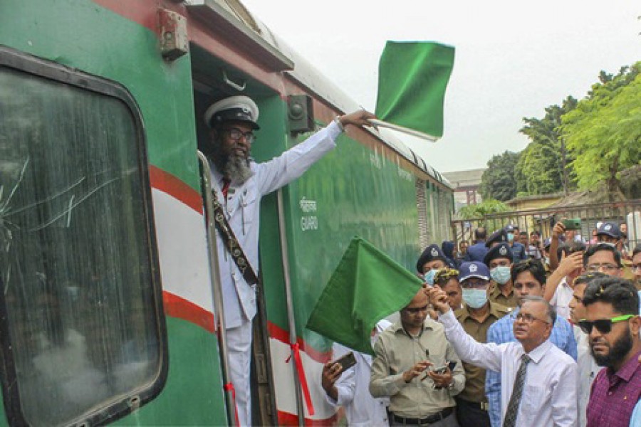 Maitri Express back on track after pandemic pause of two years