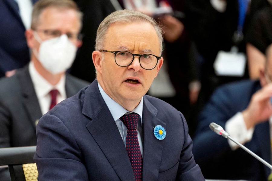 Australian Prime Minister Anthony Albanese attends the Quad leaders’ summit, in Tokyo, Japan, May 24, 2022. Yuichi Yamazaki/Pool via REUTERS/File Photo