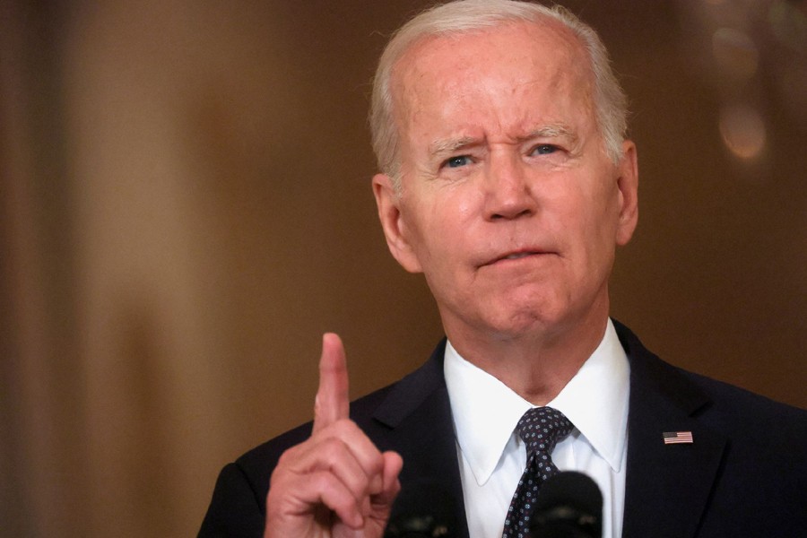 US President Joe Biden speaks about gun violence during a primetime address from the White House in Washington, US on June 2, 2022 — Reuters photo