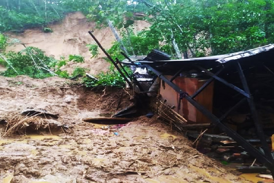 Landslide kills four of a family in Sylhet