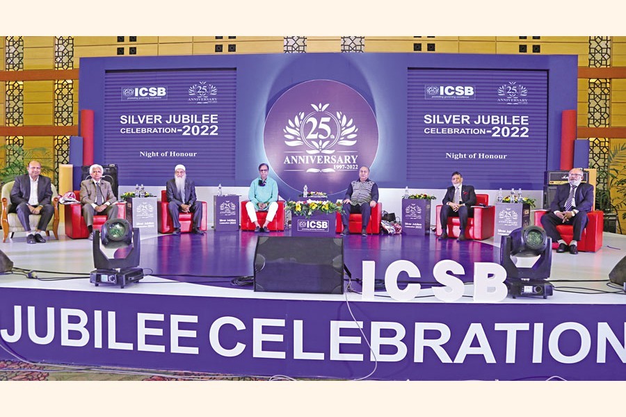 The silver jubilee celebration of Institute of Chartered Secretaries of Bangladesh (ICSB) was held at the Bangabandhu International Conference Centre (BICC) in the city's Sher-Bangla Nagar area on Sunday evening.