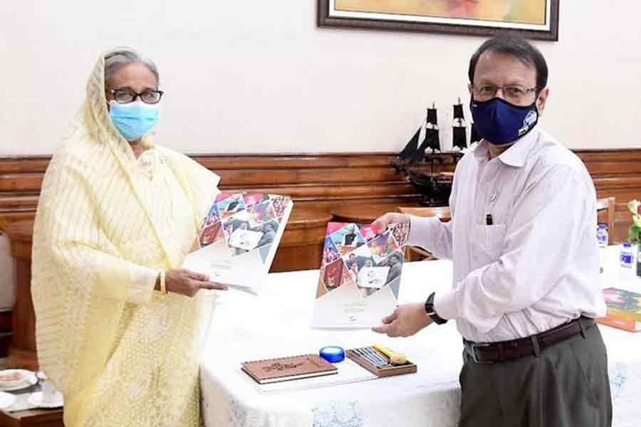 PM receives report on Bangabandhu's birth centenary celebration