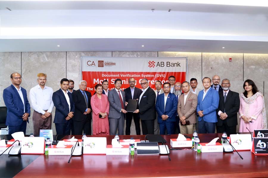 AB Bank inks MoU with ICAB on DVS