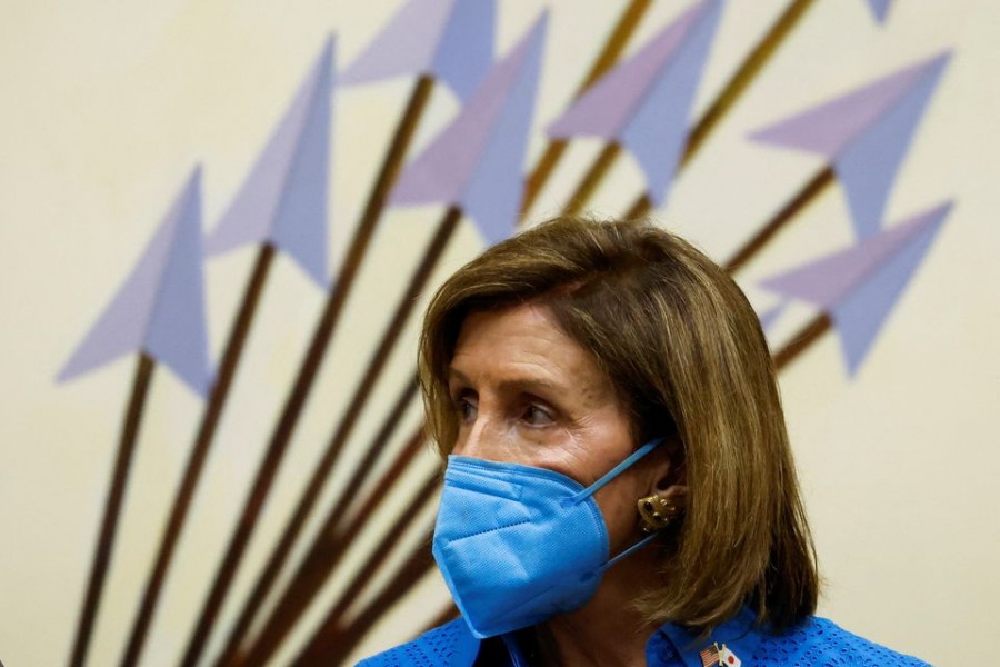 US House of Representatives Speaker Nancy Pelosi attends a news conference at the U.S. Embassy in Tokyo, Japan August 5, 2022. REUTERS/Issei Kato