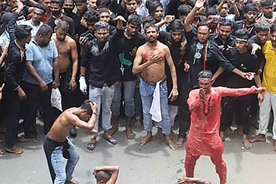 Shia Muslims in Bangladesh mark Ashura with traditional procession