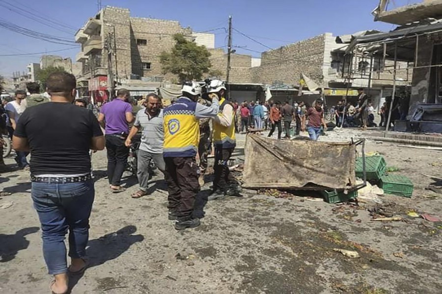 Market blast in north Syria kills 15 people