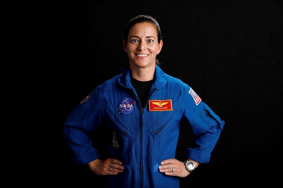 NASA commercial crew astronaut Nicole Mann poses for a portrait at the Johnson Space Center in Houston, Texas, U.S., July 3, 2019. Picture taken July 3, 2019. REUTERS/Mike Blak