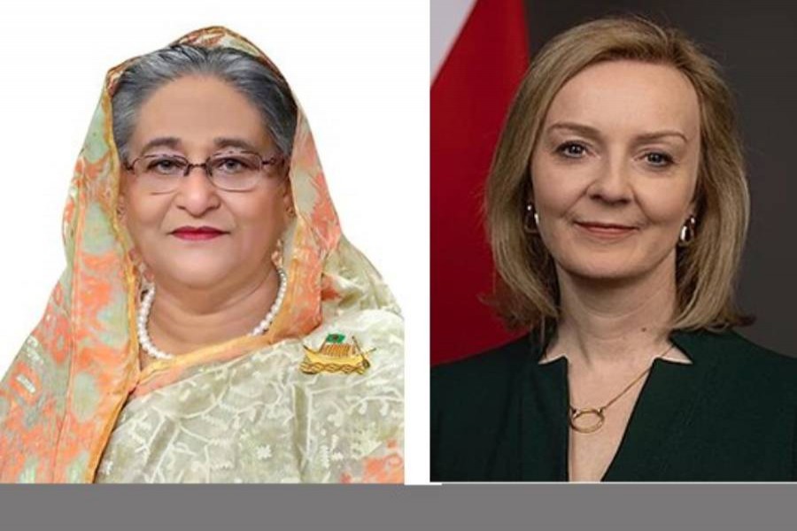 PM Hasina congratulates Liz Truss on becoming new UK PM 