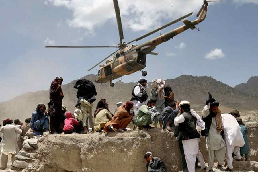 Three Taliban men killed while trying to fly US helicopter