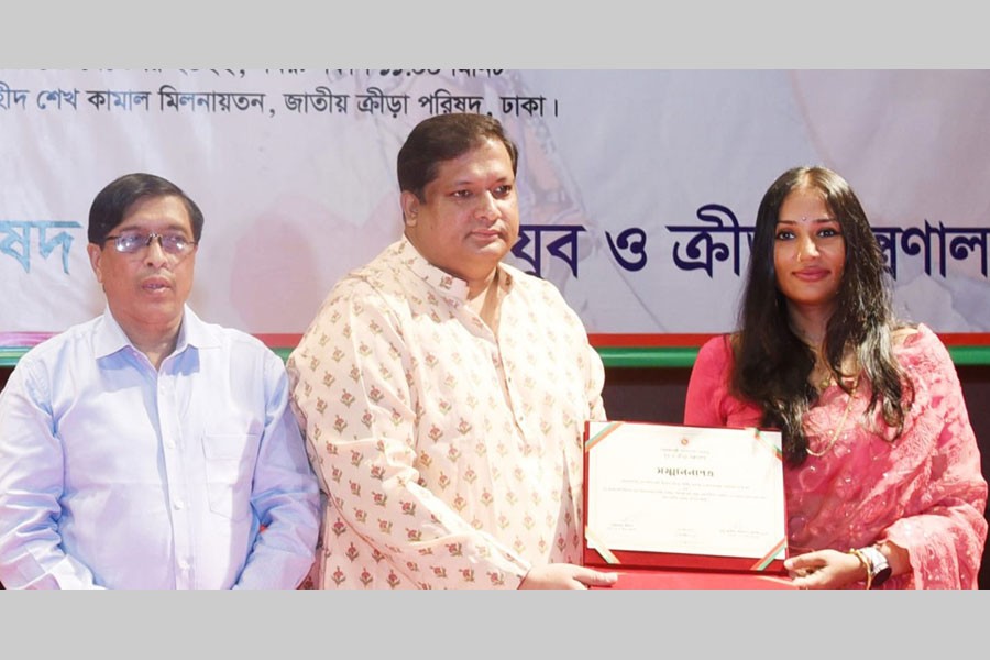 Wasfia Nazreen accorded reception by Ministry of Youth and Sports