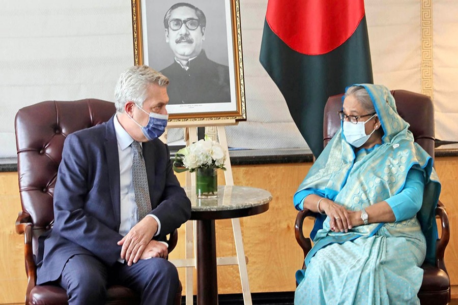 Hasina reiterates call for Rohingya repatriation