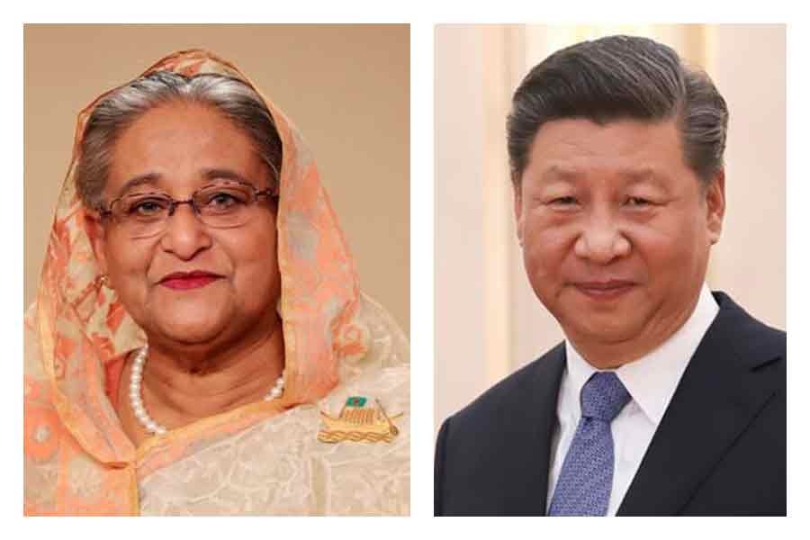 Sheikh Hasina greets Xi Jinping on his re-election as CPC leader