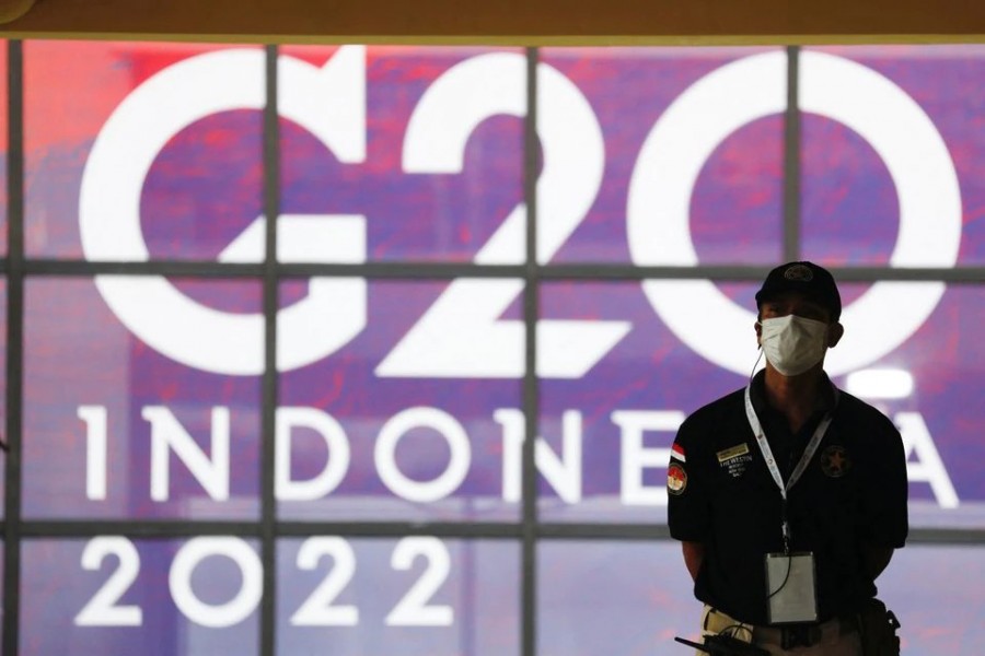 An officer stands guard ahead of the G20 summit in Nusa Dua, Bali, Indonesia on November 13, 2022 — Reuters photo