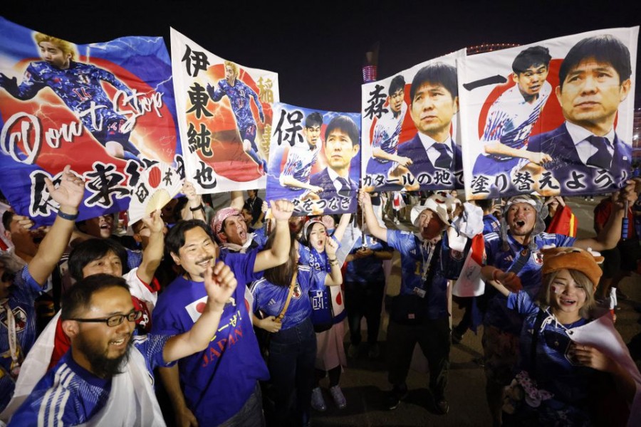 Japan fans celebrate outside Khalifa International Stadium in Doha after the match against Spain as Japan qualify for the knockout stages on December 2, 2022  Brazil's Neymar is pictured after the Group G match in FIFA World Cup Qatar 2022 against Serbia at Lusail Stadium in Lusail, Qatar on November 24, 2022 — Reuters photo