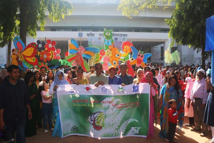 Butterfly fair held at Jahangirnagar University