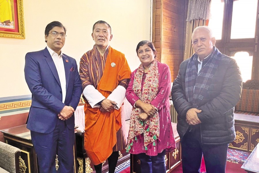 A team of the Institute of Chartered Accountants of Bangladesh (ICAB) led by its President Md. Shahadat Hossain paid a courtesy call on Prime Minister of Bhutan Dr Lotay Tshering at the latter's office on Friday.