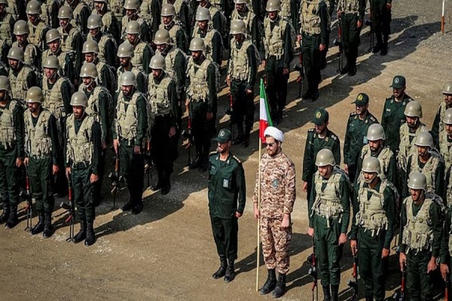 Members of the Islamic Revolutionary Guard Corps (IRGC) attend an IRGC ground forces military drill in the Aras area, East Azerbaijan province, Iran, October 17, 2022. IRGC/WANA (West Asia News Agency)/Handout via REUTERS