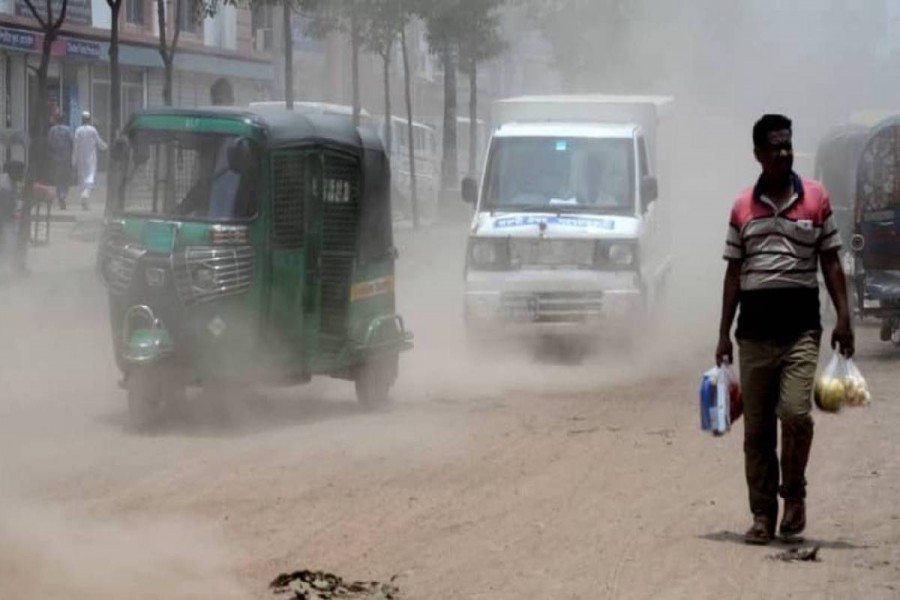 Dhaka air fourth most polluted in the world this morning