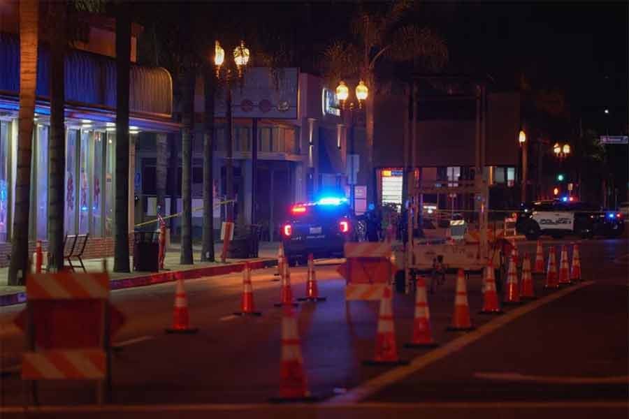 Police responding to a shooting with multiple casualties in the Monterey Park area of Los Angeles in California of US on Sunday –Reuters photo