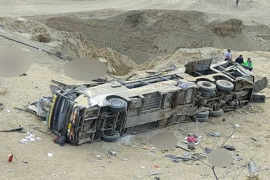 Peru bus plunges off cliff, killing at least 24