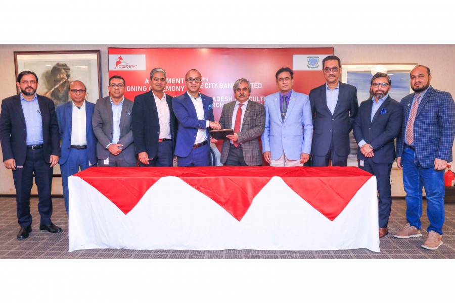 City Bank signs MoU with Bangladesh Agricultural University