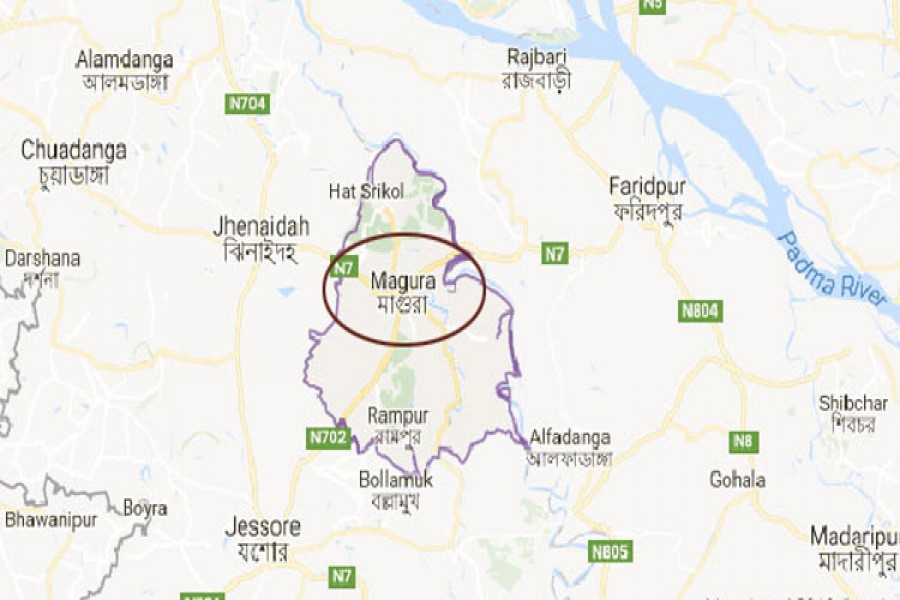 two separate cases were filed with magura police station in connection with the incidents