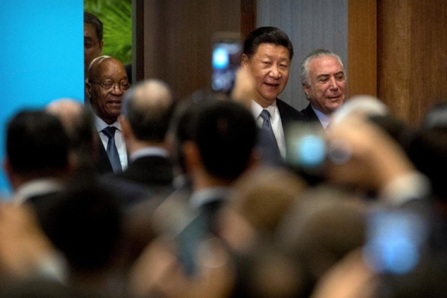 Xi says BRICS must promote open world economy