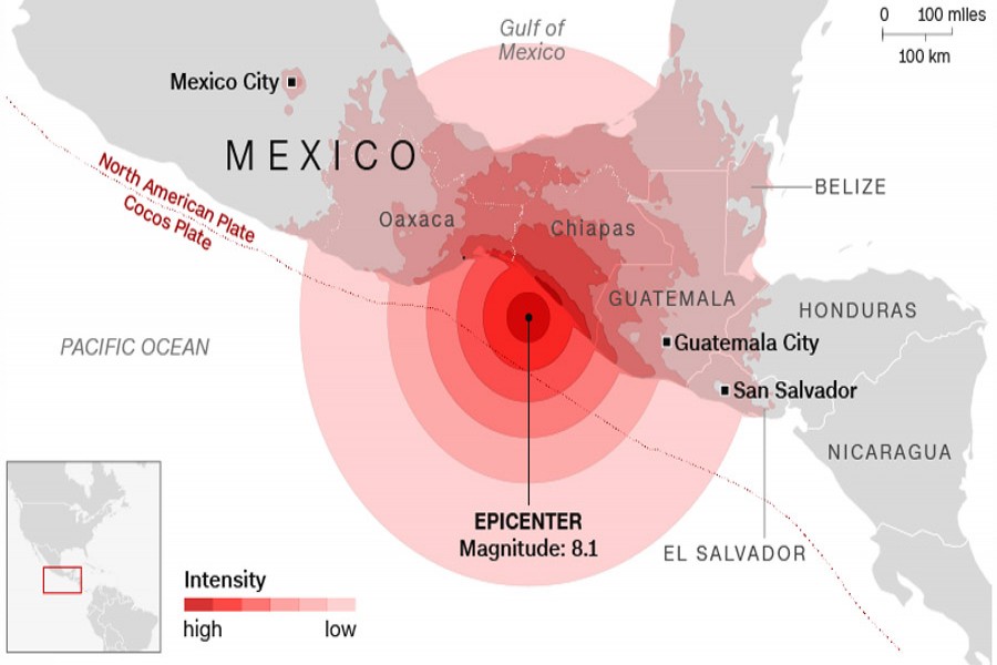 8.1 magnitude earthquake in Mexico kills at least 29