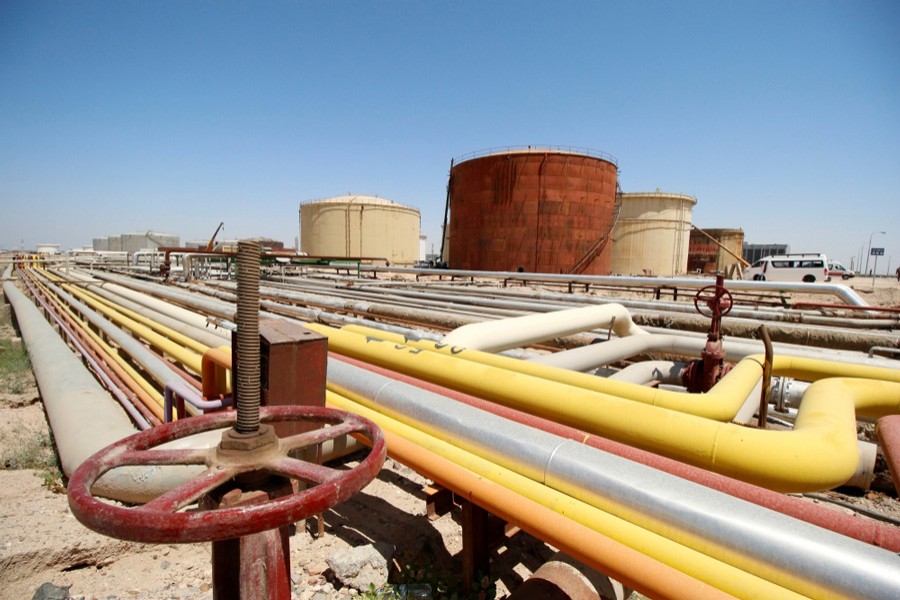 A view shows al-Shuaiba oil refinery in southwest Basra, Iraq. 	— Reuters
