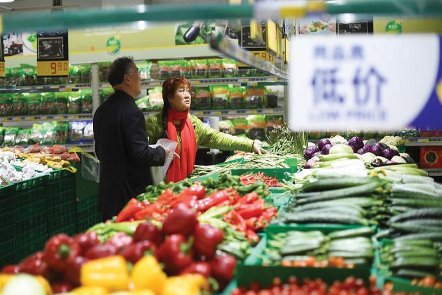 A kitchen market in China. 	— Xinhua file photo