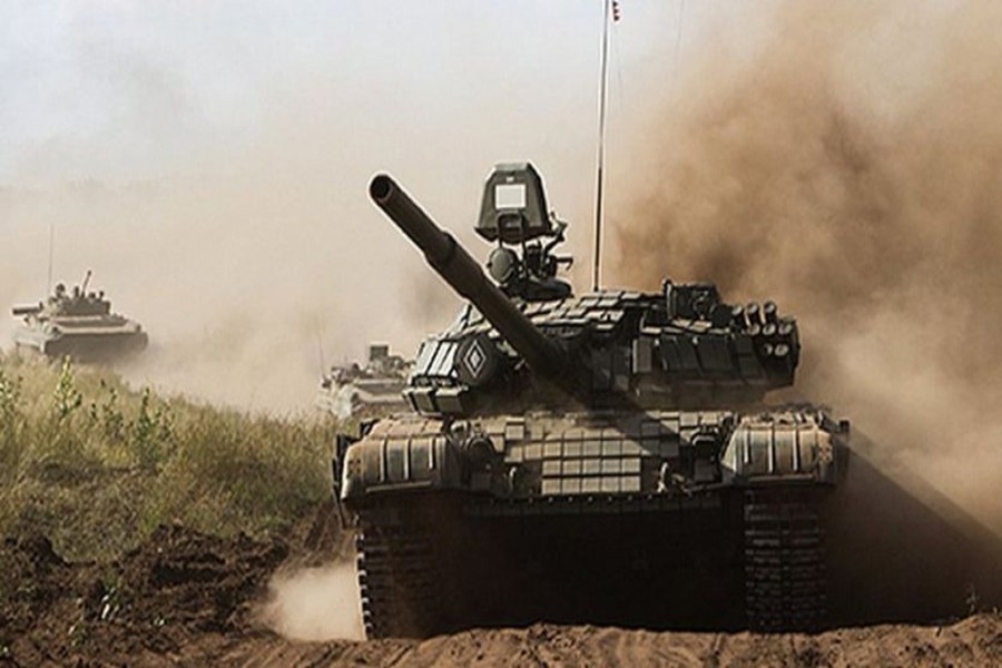 MINSK: A Russian tank brigade from the Moscow region is joining the Zapad exercise.	— BBC