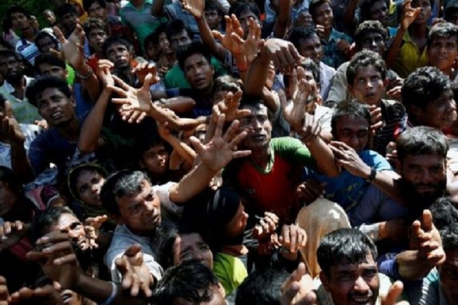 More than 400,000 Rohingya have fled from Myanmar to neighbouring Bangladesh. Reuters